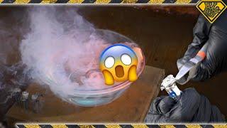 Lithium Batteries Dropped in Water! TKOR Exploding Lithium Battery Experiment!