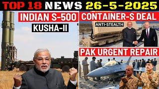 Indian Defence Updates : Indian S-500 Confirm,PAK Urgent Repair,Anti-Stealth Deal,AK-630M MGS Test