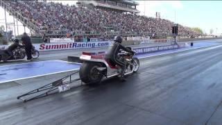 ***FIRE AND SMOKE*** NHRA Nitro Harley Clint Pleasant Damian Cownden Top Fuel Pro Fuel Norwalk OH