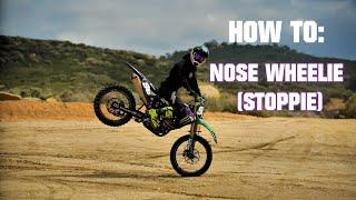 How To Nose Wheelie (Stoppie) - Axell Hodges