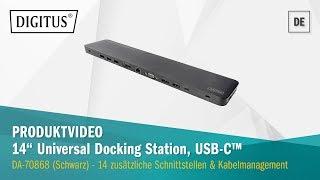 DIGITUS® Universal Docking Station, USB Type-C™ (DA-70868)