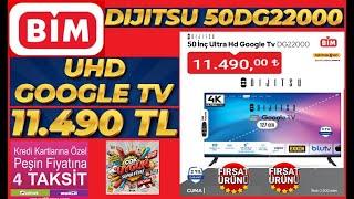 DİJİTSU 50DG22000 50 İNÇ ULTRA HD GOOGLE TV DG22000 İNCELEME YORUMLAR 10OCAK CUMA BİM'DE 11.490 TL