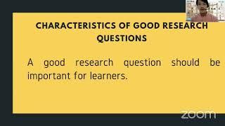 [LEARN@HOME] Developing Action Research Questions