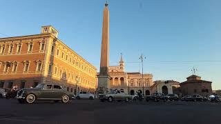 Vintage car tour in Rome with Italian sedans