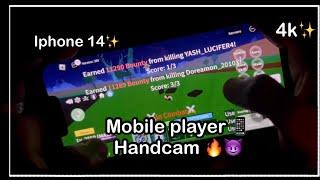 Mobile pvp with handcam  / best mobile handcam blox fruit | blox fruit mobile pvp