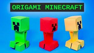 Easy! Origami Minecraft - Tutorial. Paper Craft Ideas to Make at Home