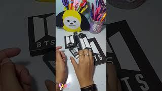 Diy Easy Bts Craft / Diy Bts School Kit / #diy #youtubeshorts #btsmerch #ytshorts #shorts