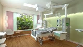 Acute Care Workplace rendering ICU