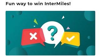 Intermiles weekly Quiz Answers