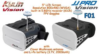 KDS Kylin Vision / JJRC JJPRO F01 5" FPV Goggles with built-in receiver (61Ch), 5.8GHz