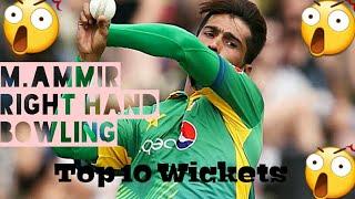 M Aamir Right Hand Bowling. Mohammad Amir got his hair done with the right hand?