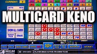 One Away at Aria Las Vegas! Multicard KENO