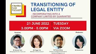 CLF: Transitioning of Legal Entity–incorporating into a Company Limited by Guarantee