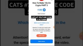 How To Make 10x On Crypto Part 3 Cats Video CodeToday | Cats Youtube Video Code Today