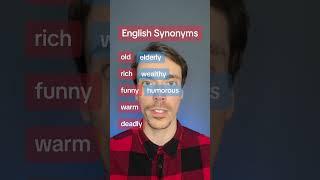 English Synonyms  #learnenglishdaily #englishsynonyms #speakenglishwithzach #english #ingles