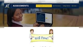 Taking the ACE School of Tomorrow Diagnostic Test Remotely!