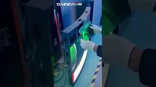 Outer curved LED display made of soft LED module