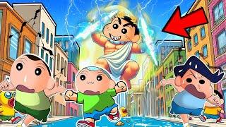 Shinchan Became God To Kill His Friends  | Roblox Kill The God | Funny Game 