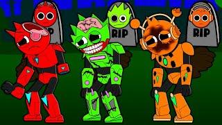 CYBORGS INCREDIBOX SPRUNKI R.I.P SAD STORY! OREN RADDY OWAKCX Cartoon Animation