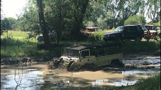 Land Rover 101 FC tackles the Billing mud run