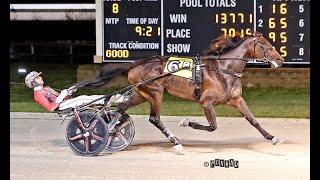 Jiggy Jog & Dexter Dunn won The Dayton Oaks Derby Grand Circuit Stake  $250,000 in 1.52,1 at Dayton.