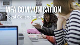 Discover MFA Communication at the Royal College of Art