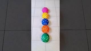 Pink Yellow Blue Orange Green Balloon Orbeez Popping #asmr #satisfying
