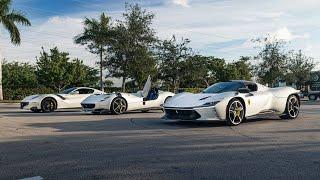 BEST SUPERCARS and HYPERCARS - Koenigsegg, Bugatti, Pagani, Ferrari SP3 - Flames and LOUD Revs