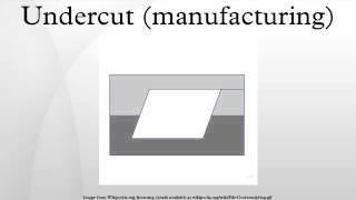 Undercut (manufacturing)