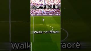 Speed battle Adama Traoré vs Kyle Walker #premierleague #adamatraore #kylewalker #machestercity