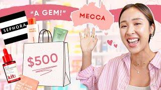 I spent $500 in the SEPHORA of Australia  (aka Mecca)