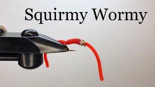 Squirmy Wormy Fly Tying Pattern.  Tying a Durable Squirmy Wormy for Trout Fly Fishing.