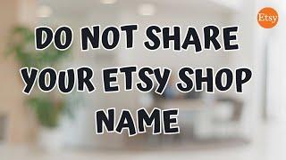 WHY I DON'T SHARE MY ETSY SHOP NAME? | Filipino Etsy Seller, Etsy Philippines