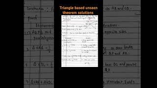 triangle and quadrilateral based unseen theorem solution math #short #viralshorts #trending #ytshort