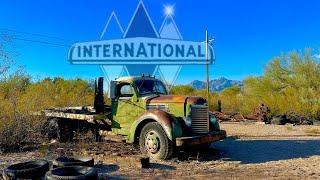 1948 international KB-6 ABANDONED in the desert 47 years ago. Will it RUN and DRIVE??