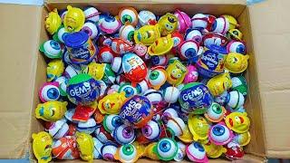 Surprise Eggs Unboxing with Kinder Joy and Lickables | Gems Surprise and Candies Opening | ASMR