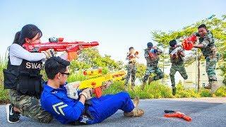 LTT Game Nerf War : Mission Impossible Winter SEAL X Warriors Nerf Guns | Immortals Human