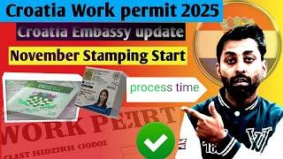 Croatia Embassy Update 2025 |Croatia Work permit Process time 2025 |Salary|New Rules|