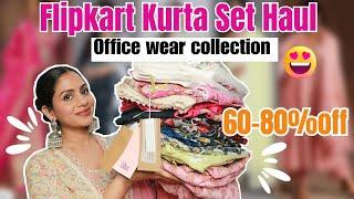 Huge Flipkart Kurta Set Haul Trendy And Stylish Office Wear Collection  Anarkali, Chikankari sets