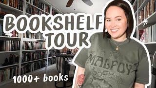 My Home Library Tour  | 1000+ books | bookshelf tour