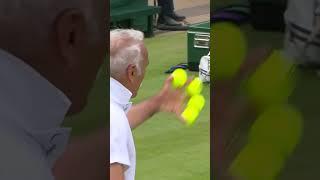 The Mansour Bahrami trick serve™  #wimbledon #bahrami