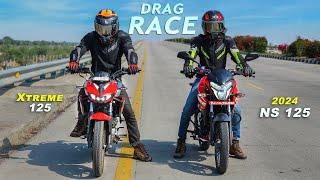 Xtreme 125 vs New Pulsar NS 125 : Drag Race | Old Champion Badal gaya