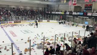 Fans toss teddy bears at Minotauros game