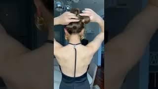 girls easy hairstyle with ponytail#shorts #hairstyles