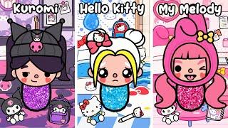 Hello Kitty, My Melody and Kuromi Stories Compilation | Sad Story  Toca Life World | Toca Boca