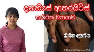 දනහිසේ ආතරයිටිස් සදහා ඉතා සාර්ථක ව්‍යායාම |osteoarthritis exercises | 2 nd level | Dr Thush (PhD)