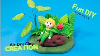 Clay Diorama: Little Prince & The Rose | Whimsical Air-Dry Clay Creation | Fun DIY  For Kids #2