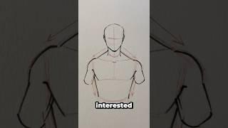 The easiest way to draw the body . . . ️ || #art #anime #manga #naruto #shorts