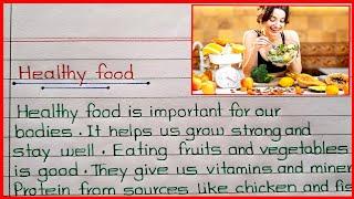 Healthy Food Essay/Paragraph in English10/20  Lines on Health FoodHealth Food Information