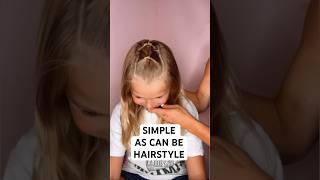 SIMPLE AS CAN BE HAIRSTYLE FOR SCHOOL | Audrey and Victoria #hairstyle #hairtutorial